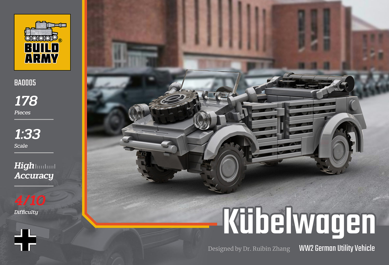 Kubelwagen Car Military Building Block Set