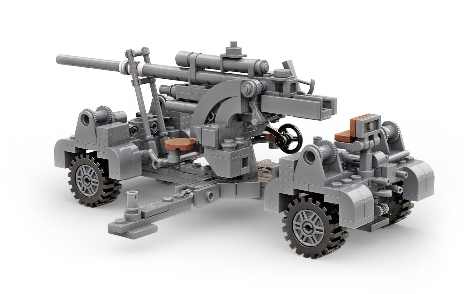 88mm Flak 36 Artillery Military Building Block Set