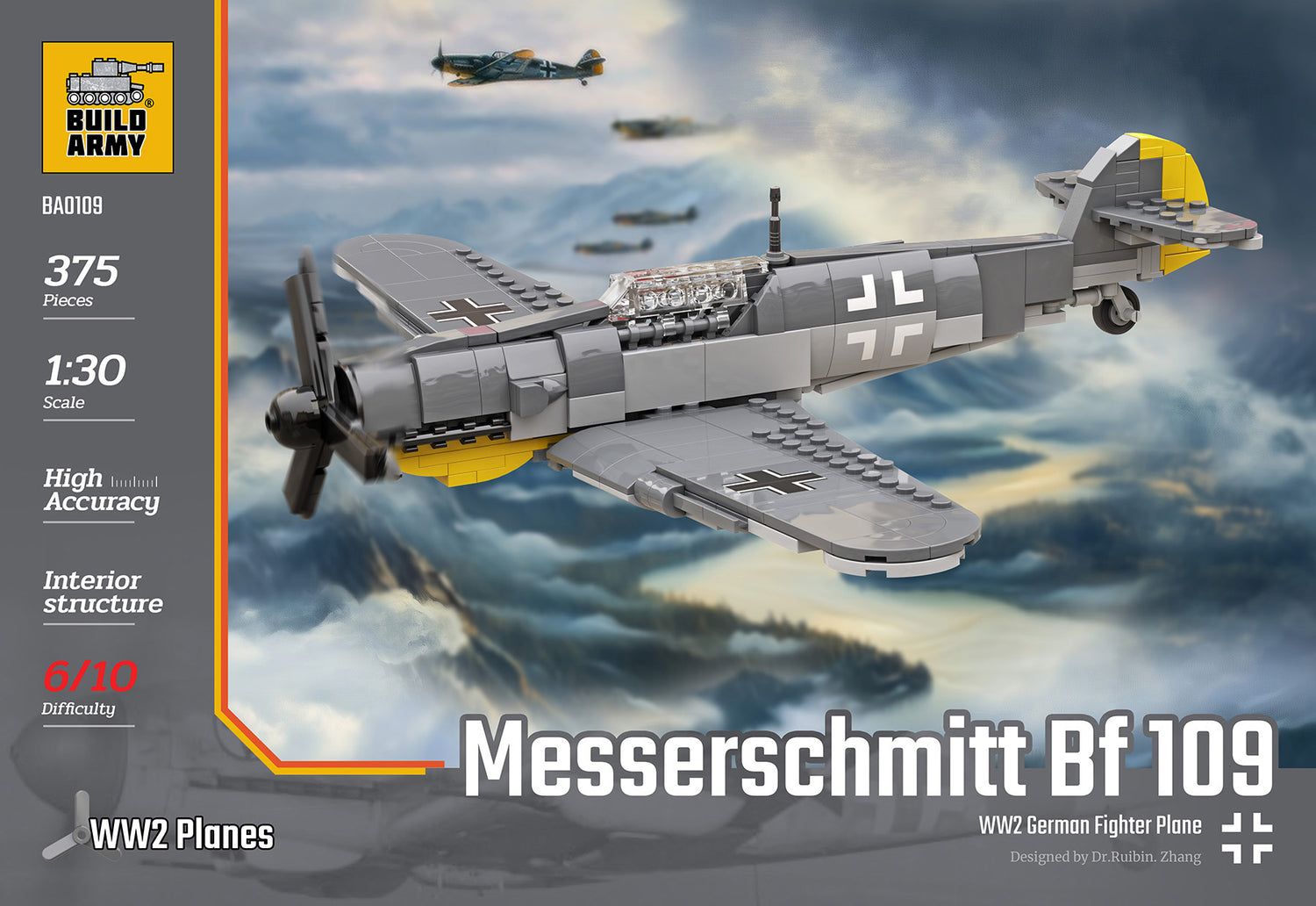 Messerschmitt Bf 109 Plane Military Building Block Set