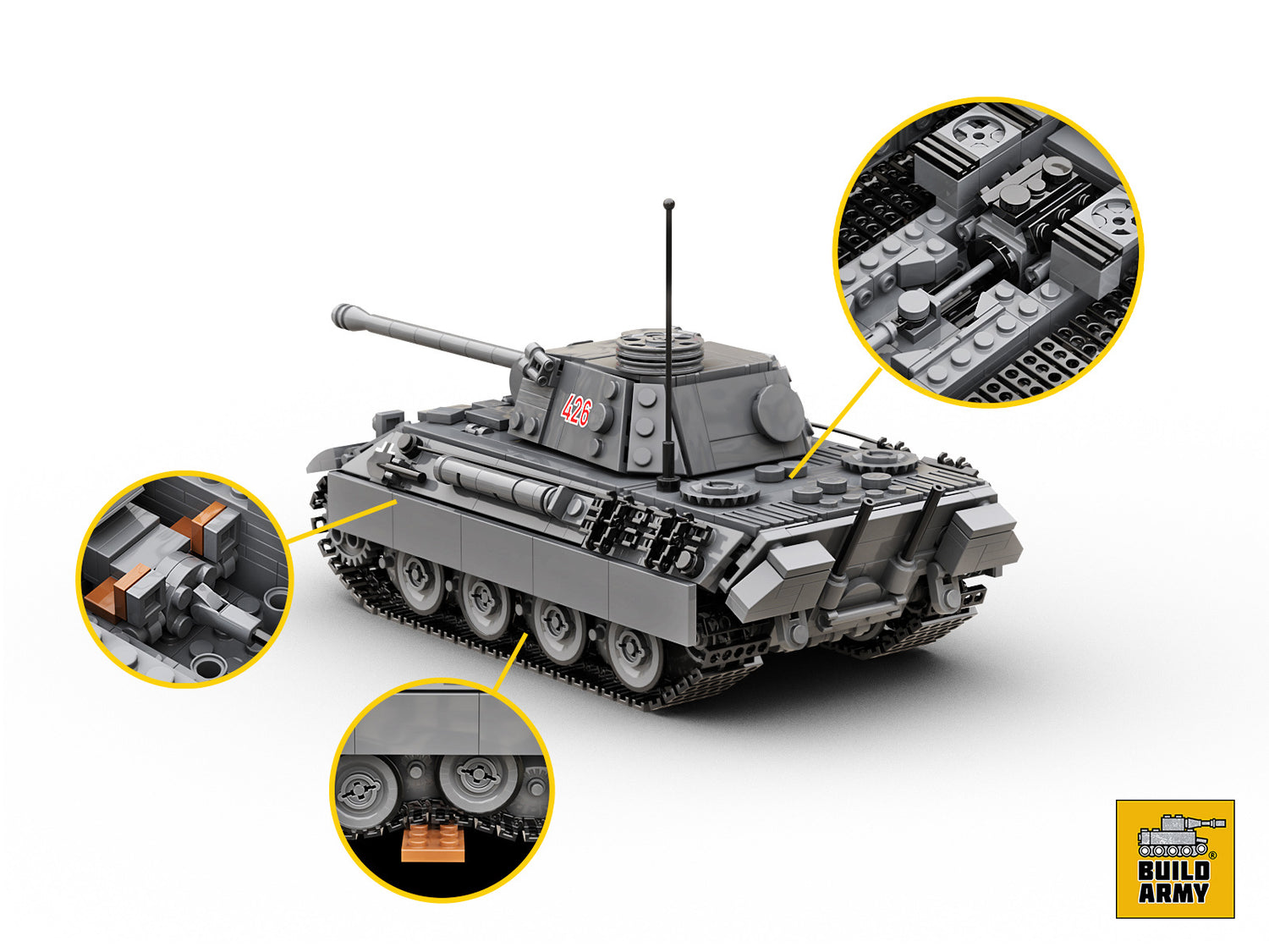 Panther Ausf D Buildamy Military Tank Building Block Set