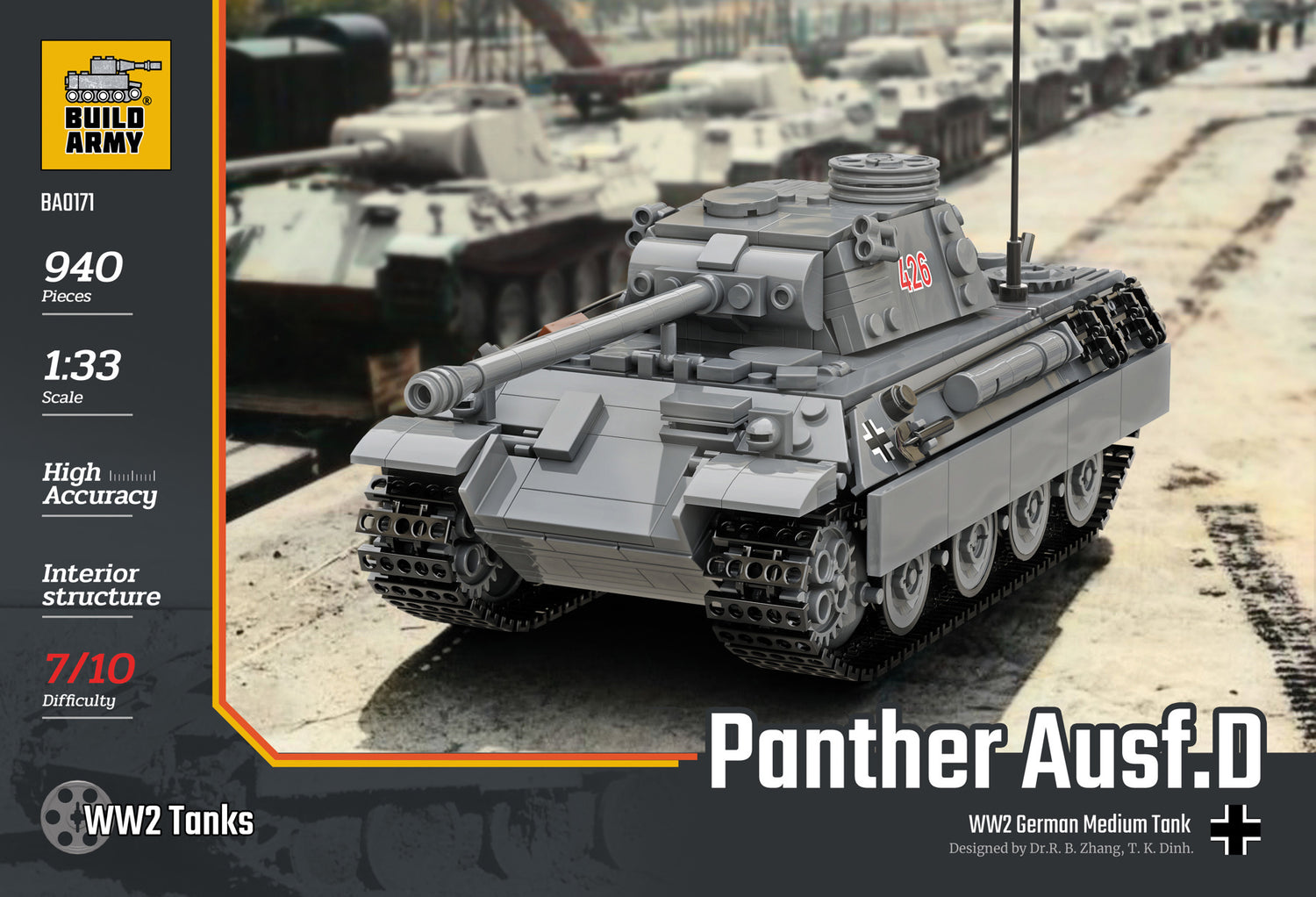 Panther Ausf D Buildamy Military Tank Building Block Set