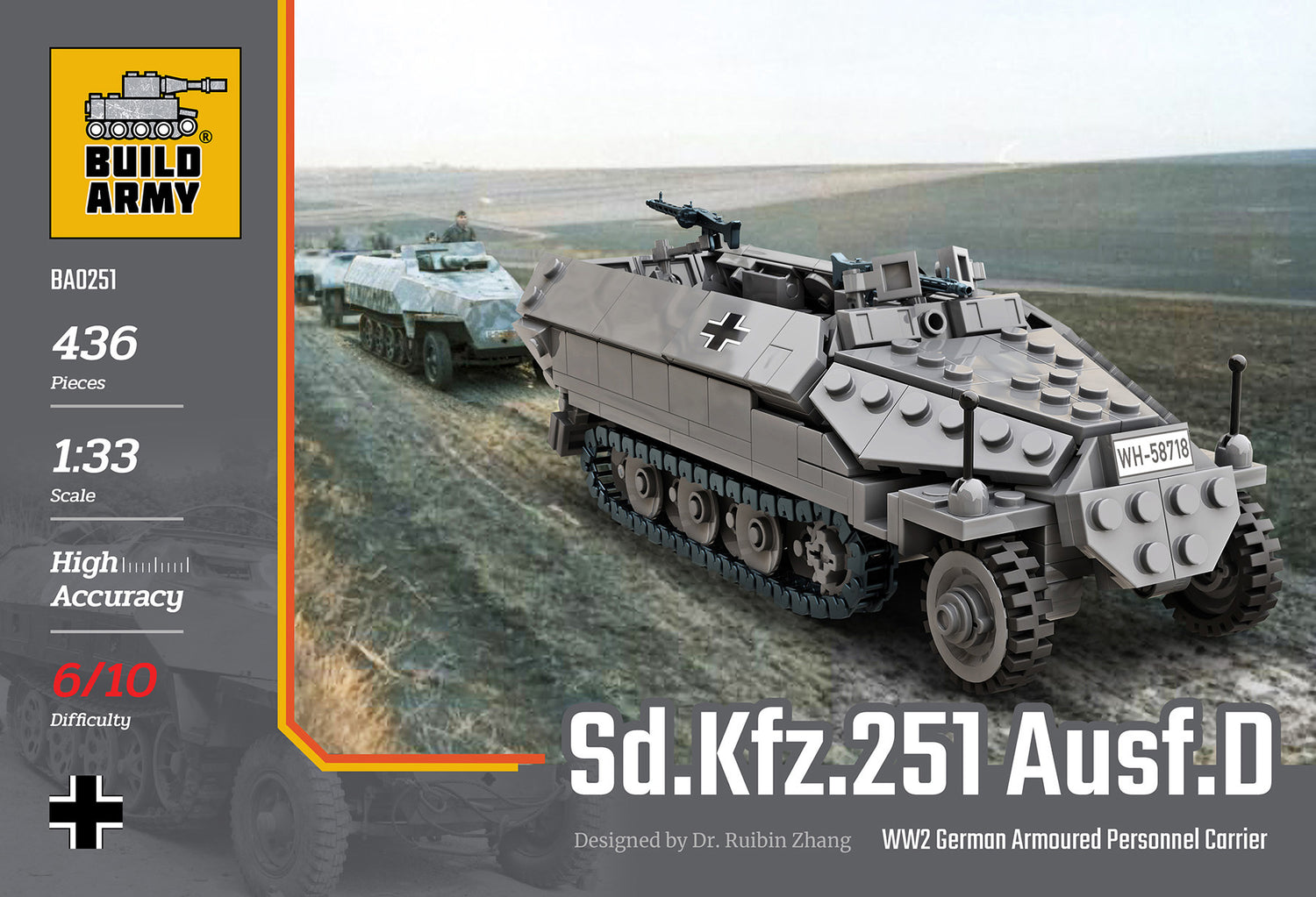 Sd. Kfz. 251 Ausf.D Buildamy Military Building Block Set