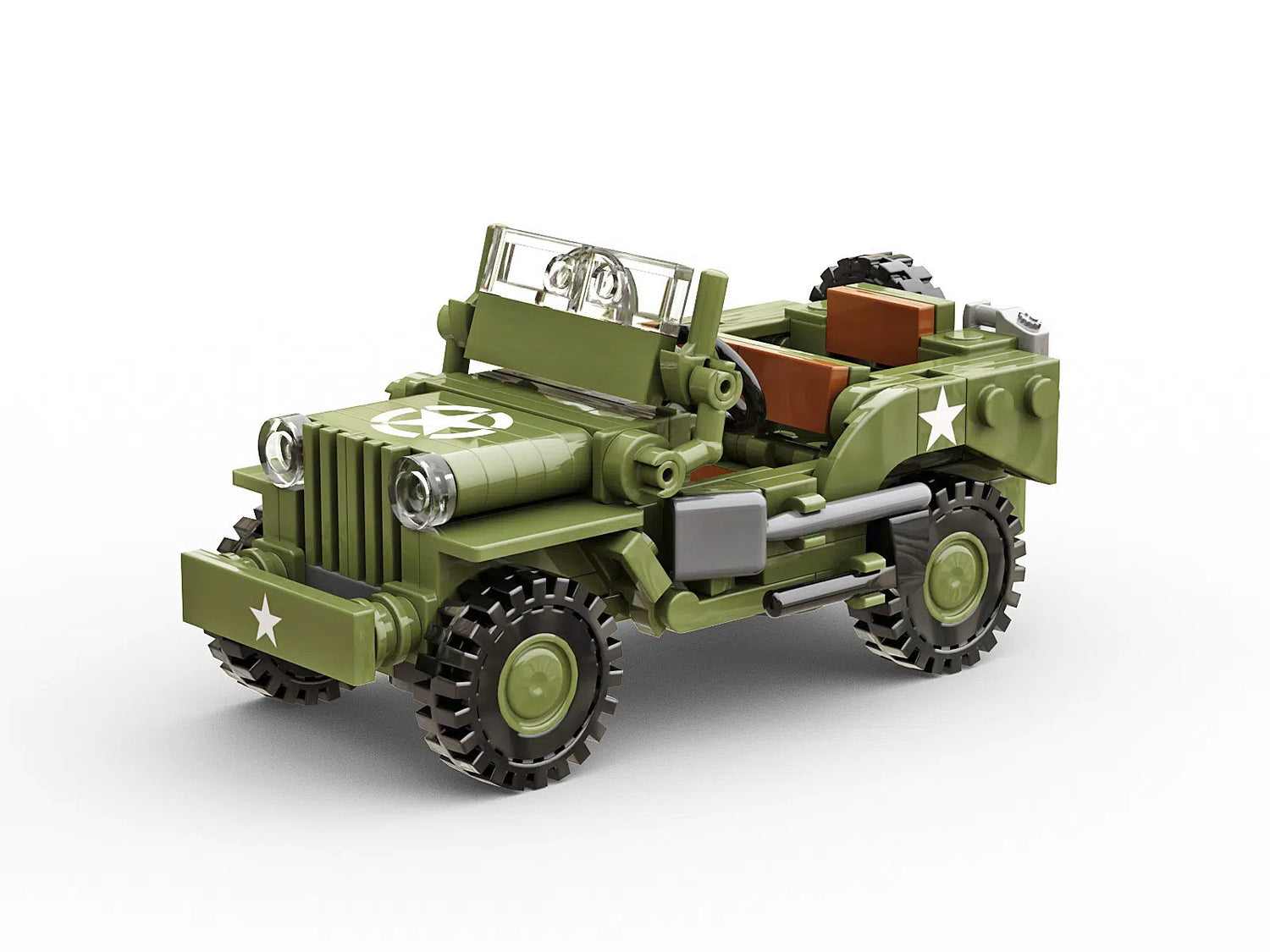 Willys MB Jeep Utility Vehicle Buildamy Military Building Block Set