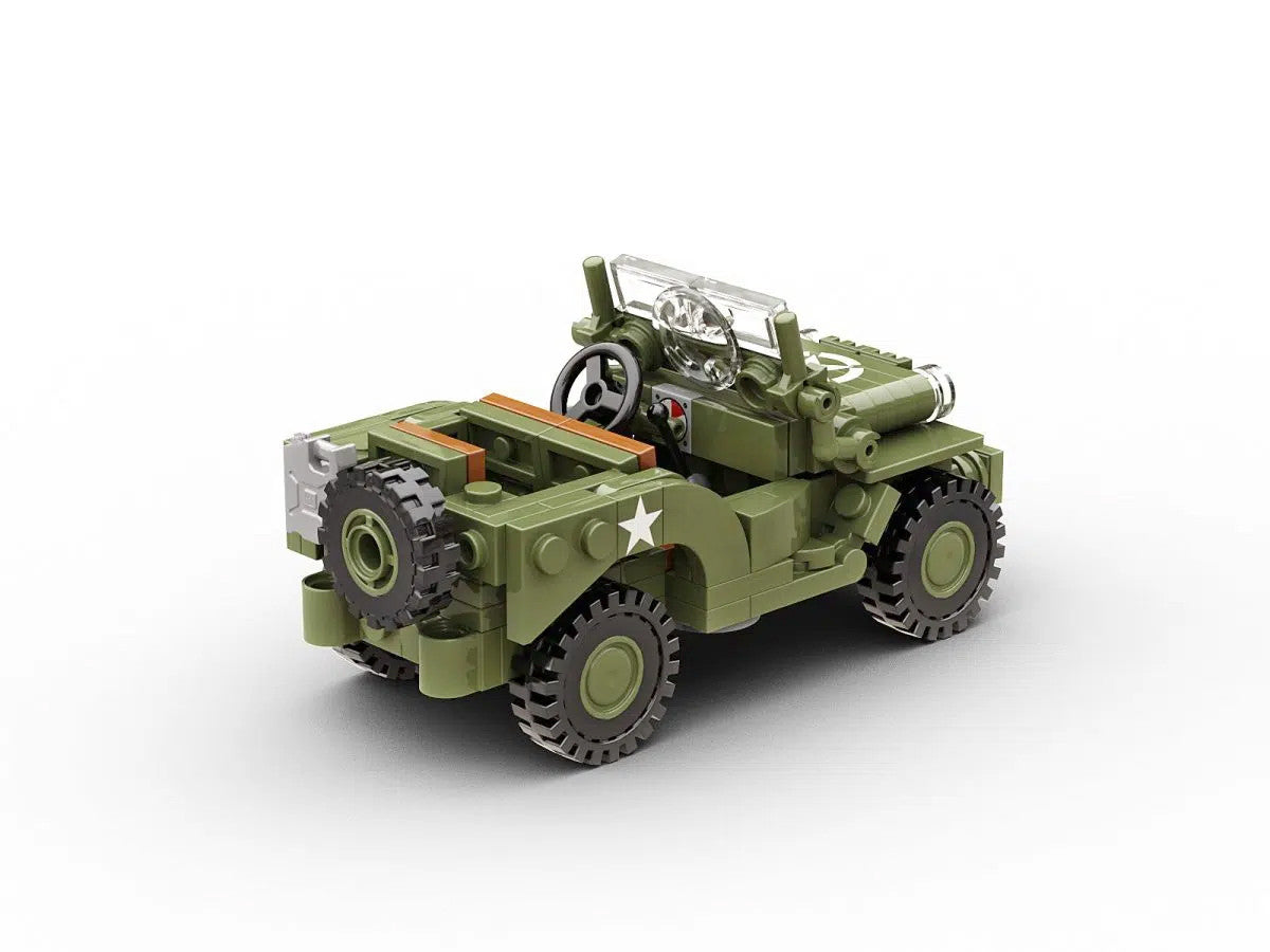 Willys MB Jeep Utility Vehicle Buildamy Military Building Block Set