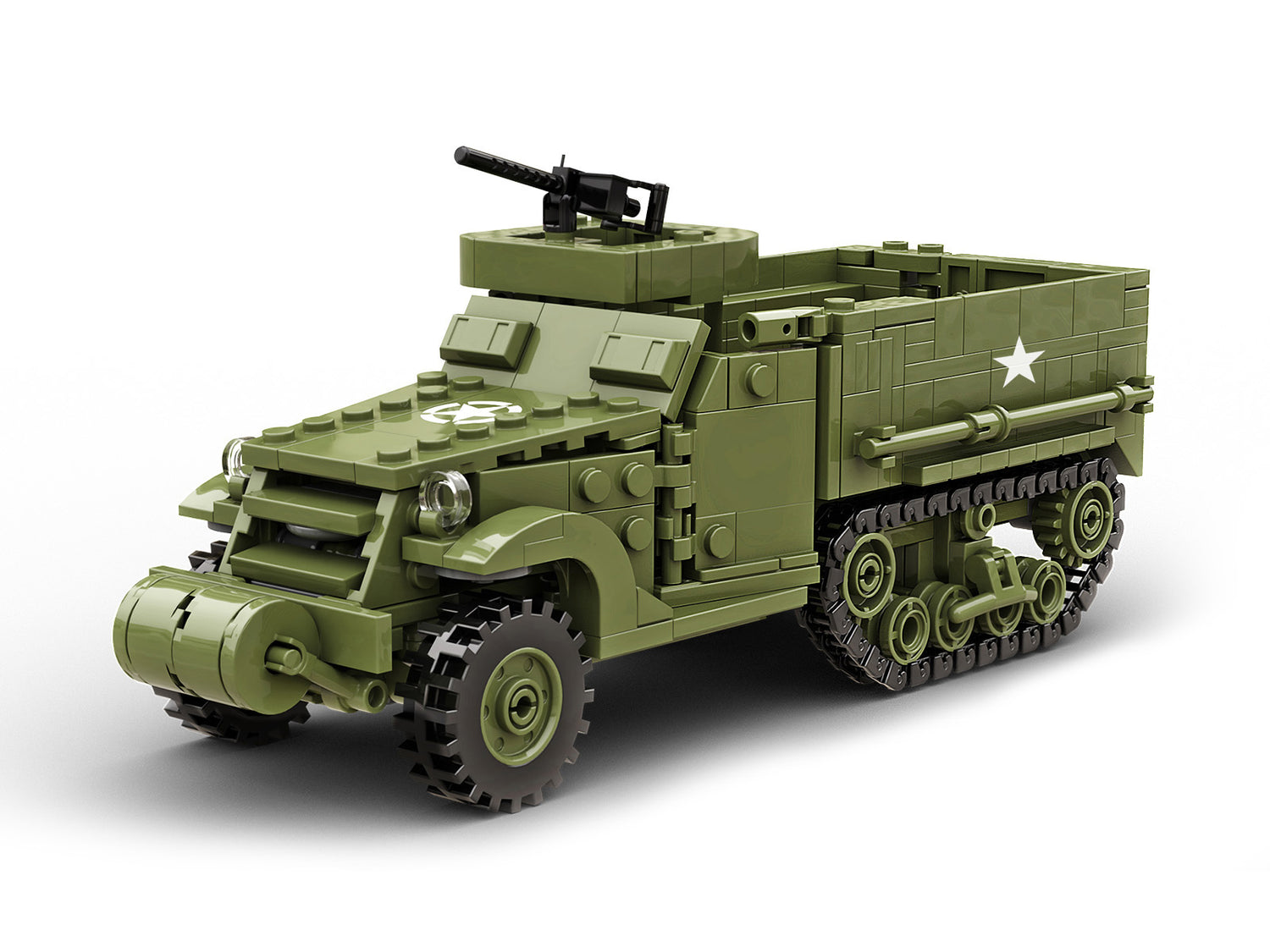 M3A1 Half-Track APC Buildamy Military Building Block Set