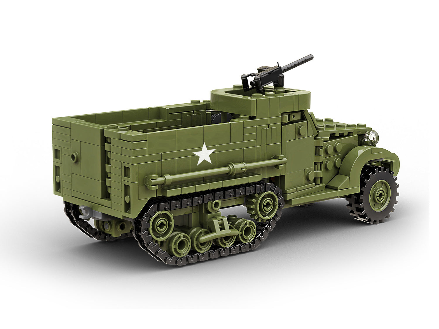 M3A1 Half-Track APC Buildamy Military Building Block Set