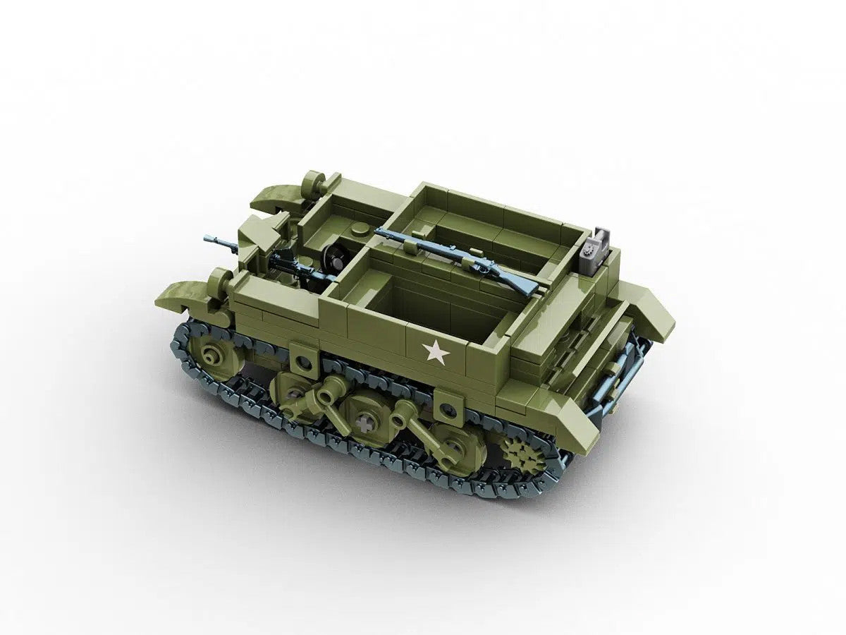 Carrier Armoured Tracked Vehicle Buildamy Military Building Block Set