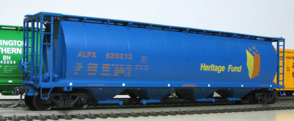 N Scale 55Ft Cylindrical Hopper Freight Car - "ALPX Heritage Fund"