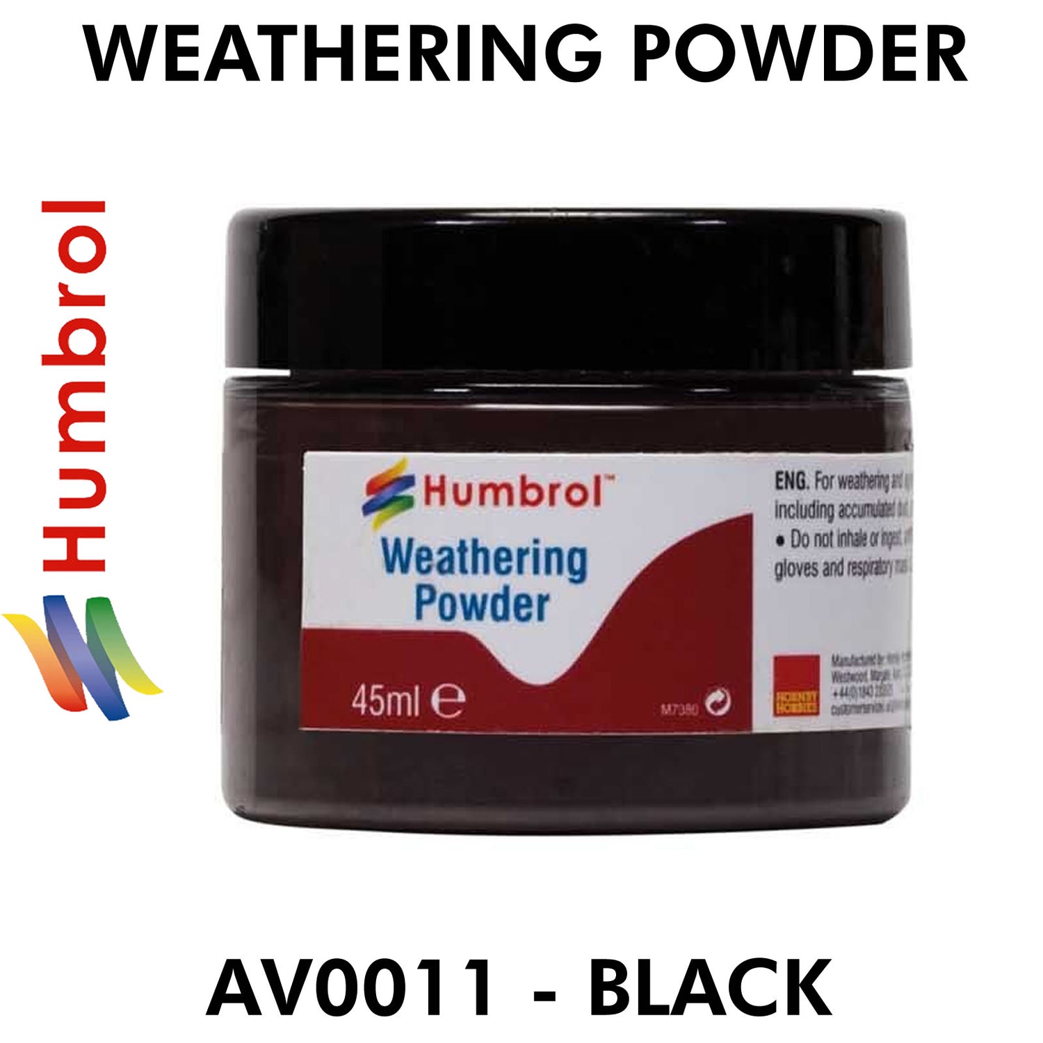 Humbrol WEATHERING POWDER 45ml Full Range - Model Railways Crafts War Gaming