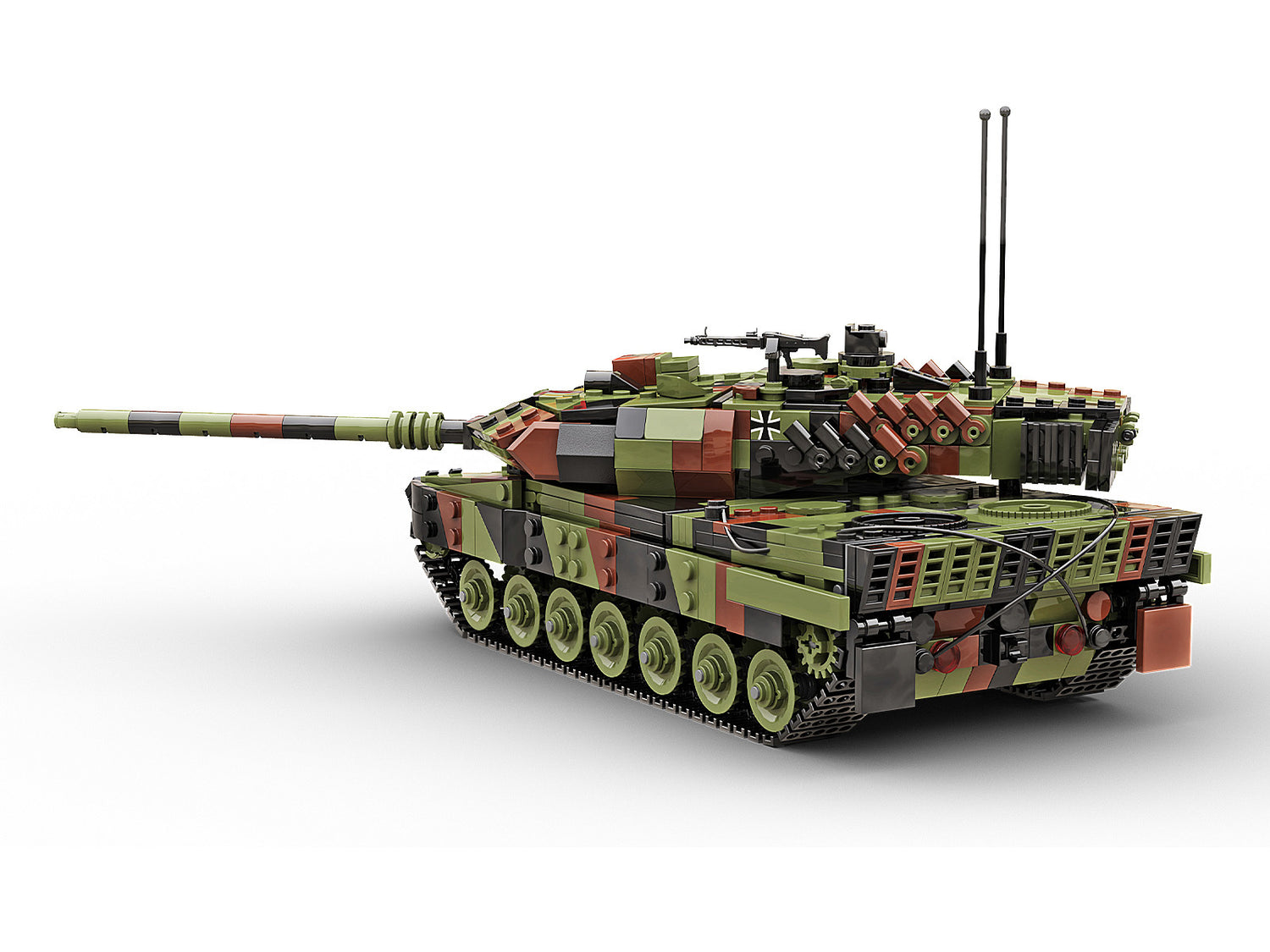 Leopard 2A6 Main Battle Tank Military Building Block Set