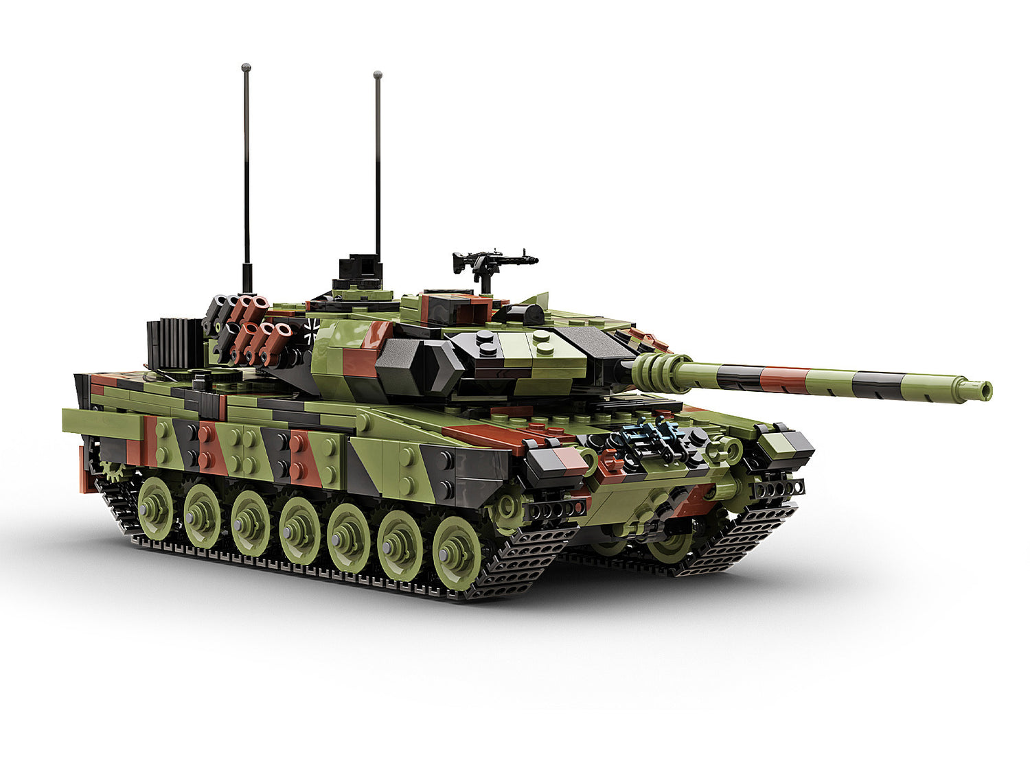Leopard 2A6 Main Battle Tank Military Building Block Set