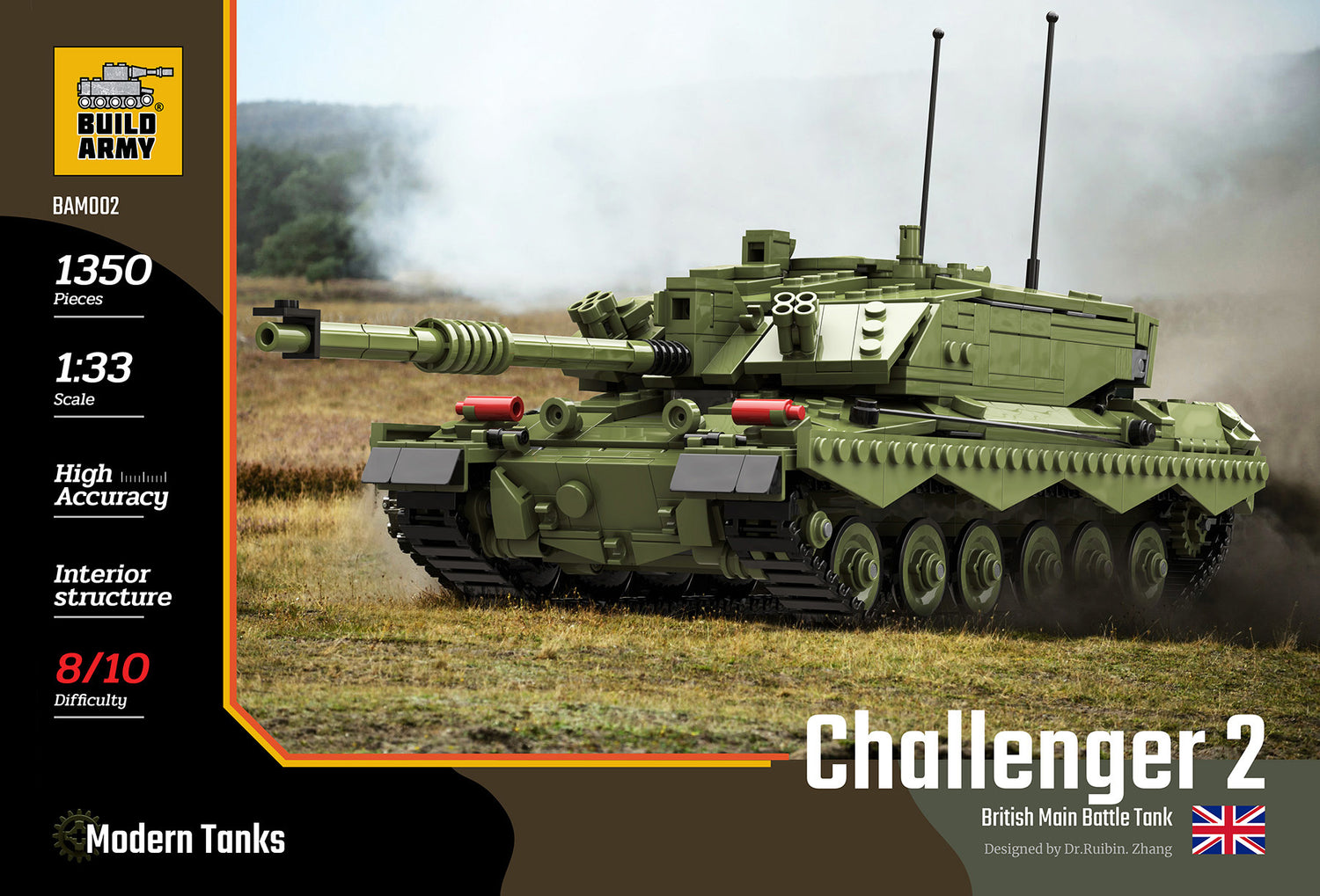 Challenger 2 Main Battle Tank Military Building Block Set