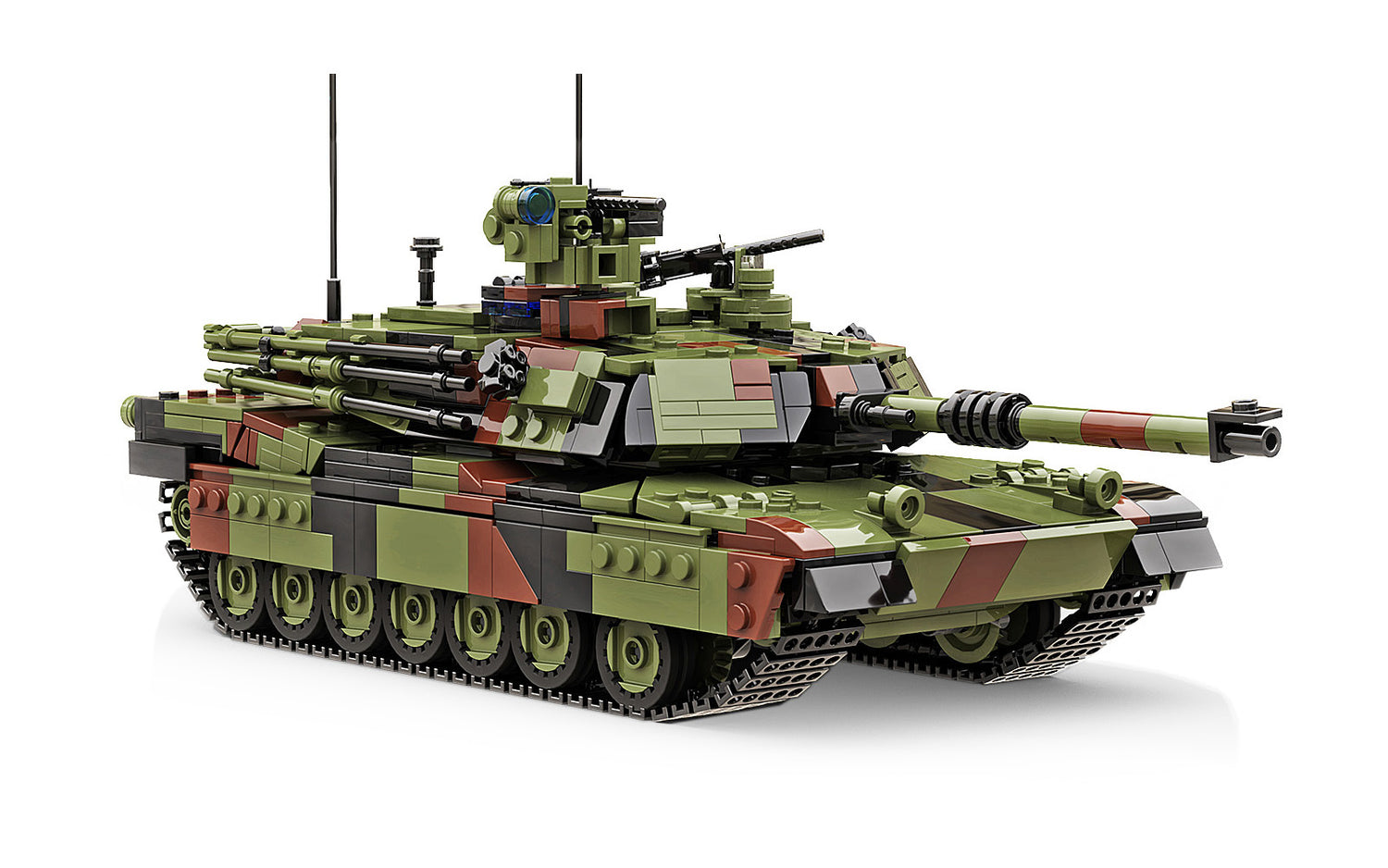 M1A2 Abrams Main Battle Tank Military Building Block Set