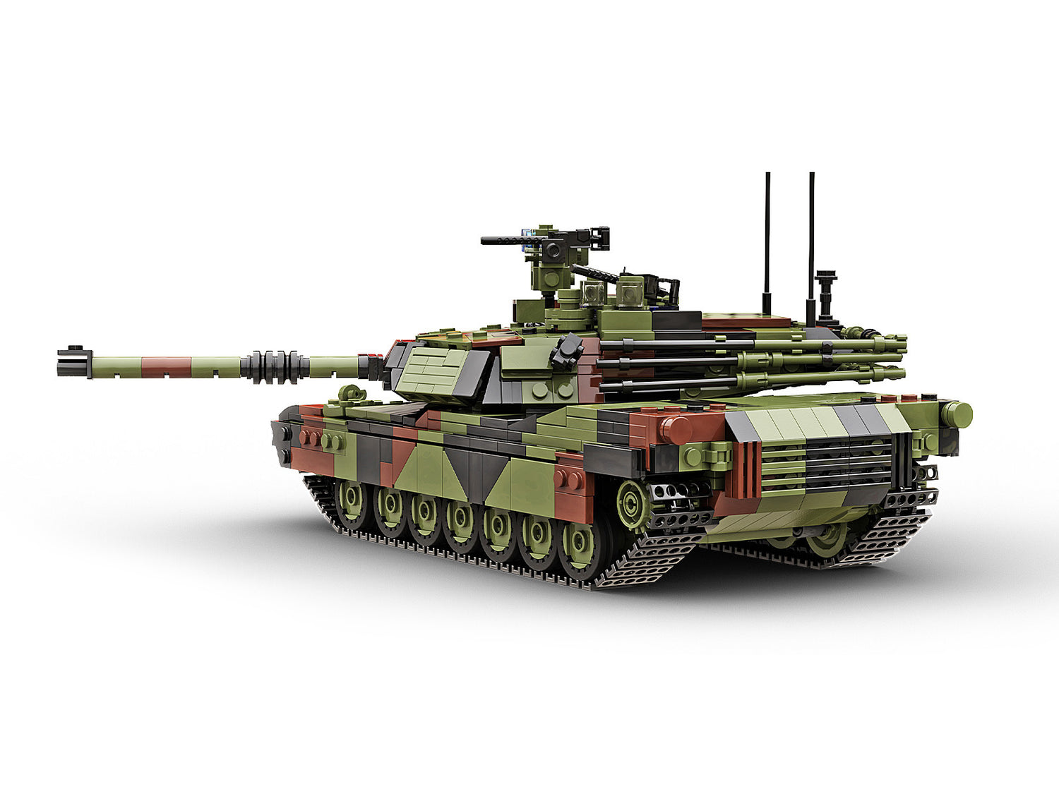 M1A2 Abrams Main Battle Tank Military Building Block Set