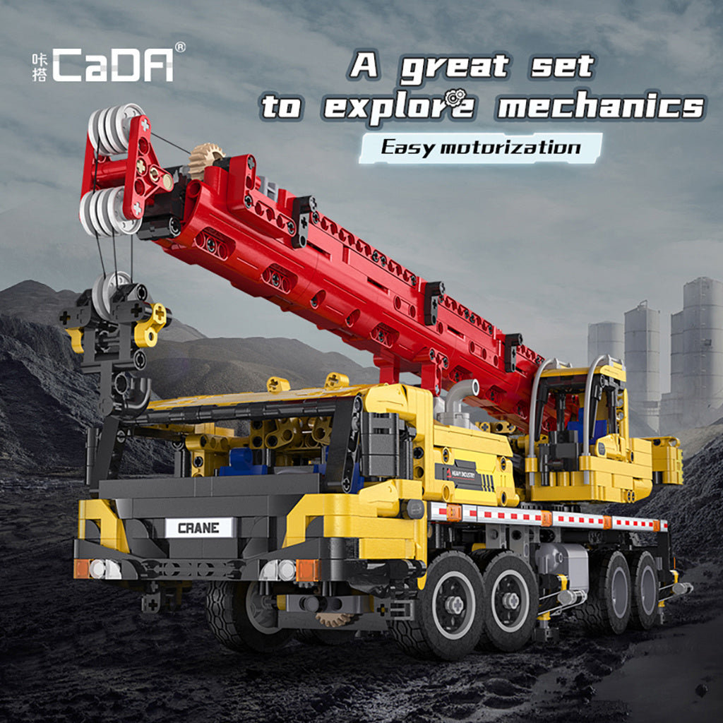 Cada Functional Mobile Crane Truck - 1831 pcs Block model kit C61081W