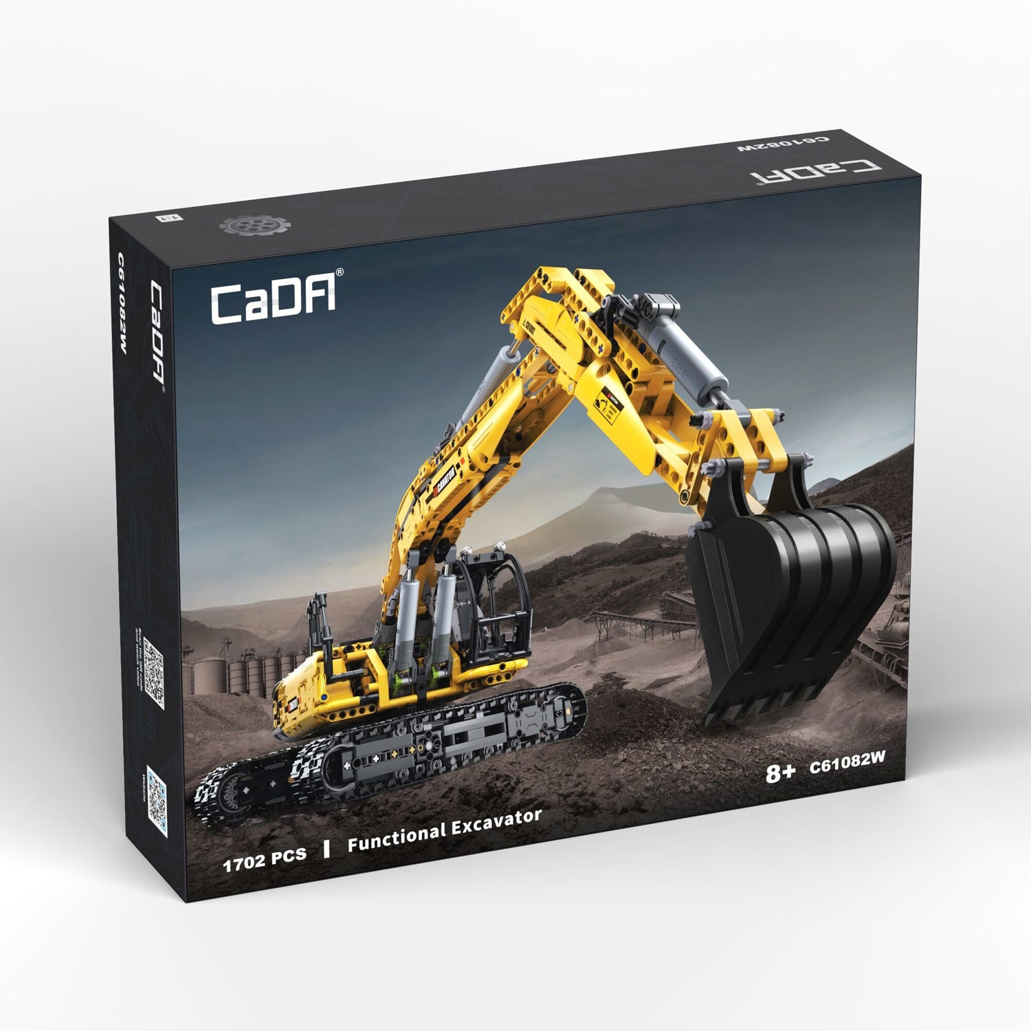 Cada Functional Excavator - 1702 pcs Digger Block Model Kit C61082W