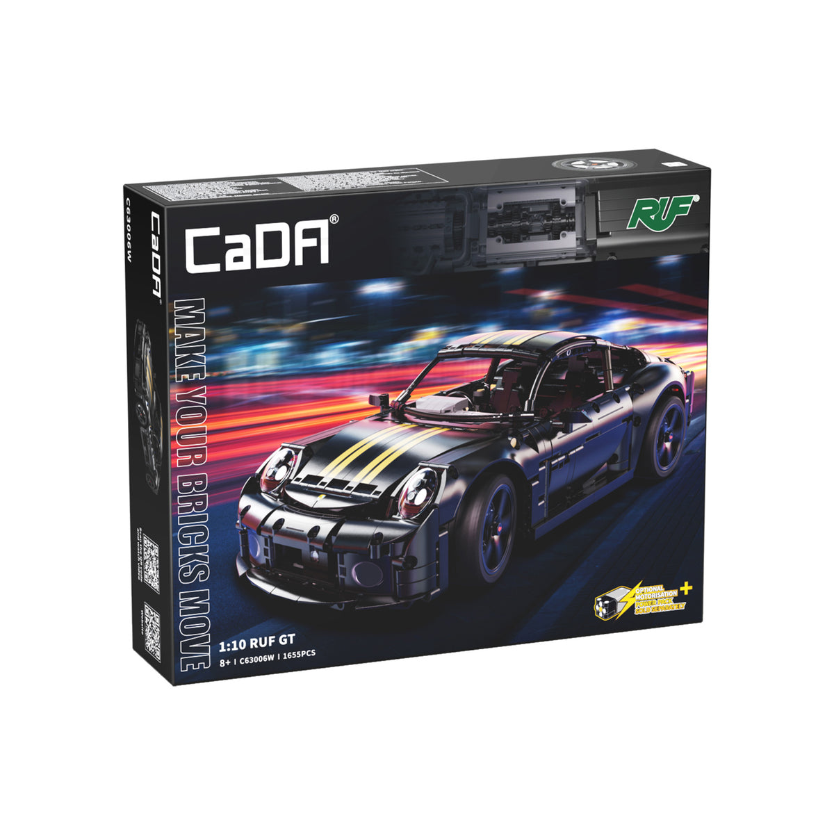 CaDA 1:10 RUF GT - 1655 pcs Sports Car Building Block Set