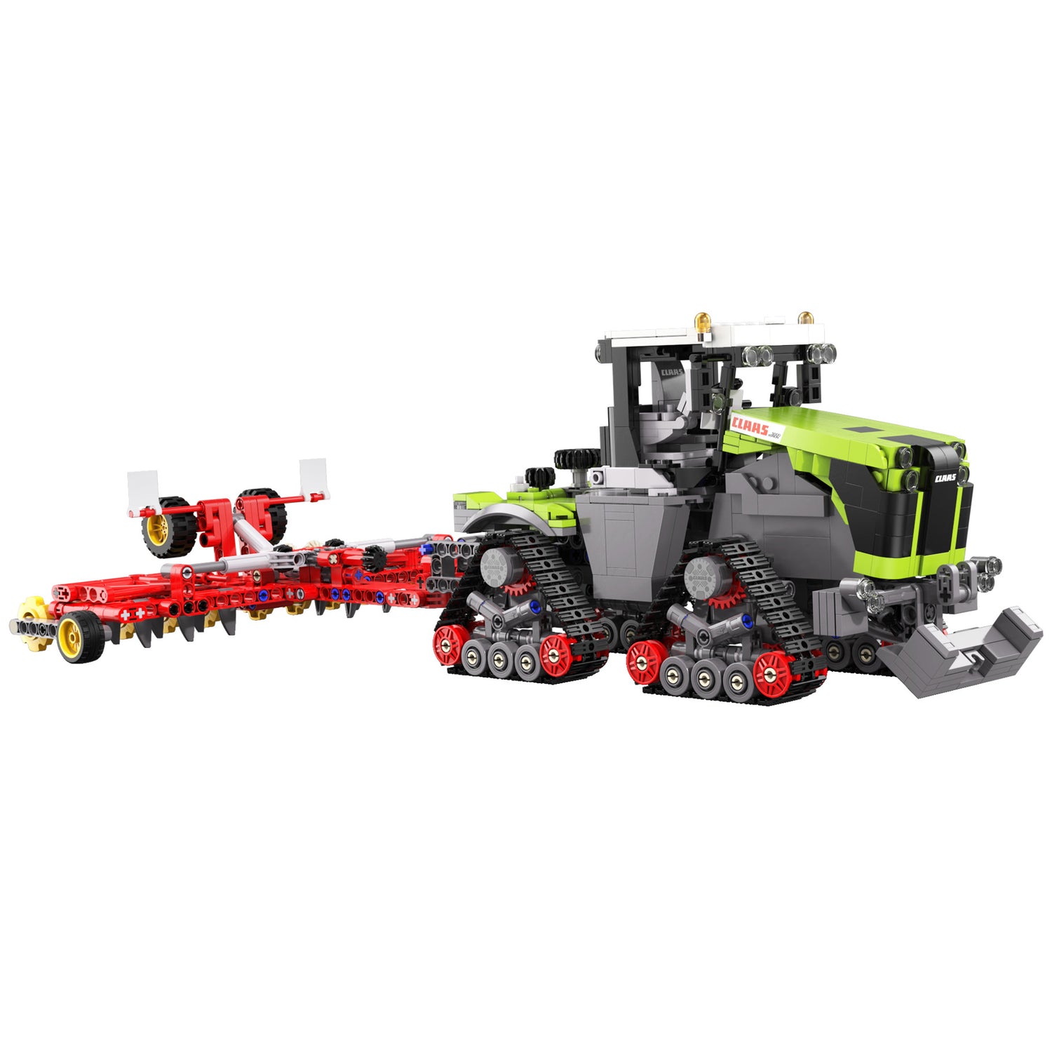 CaDA CLAAS XERION 5000 TRAC TS Tractor - 1336 pcs Farm building Block Set C65012W