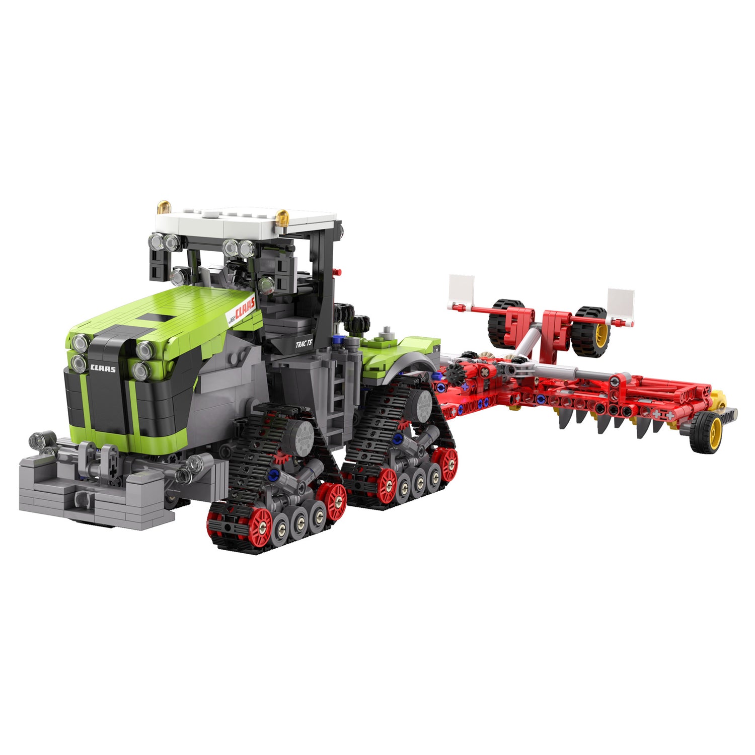 CaDA CLAAS XERION 5000 TRAC TS Tractor - 1336 pcs Farm building Block Set C65012W