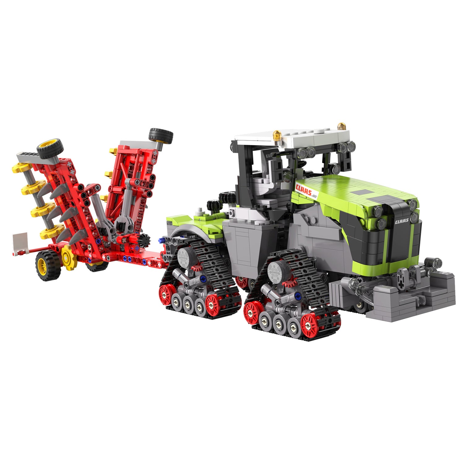 CaDA CLAAS XERION 5000 TRAC TS Tractor - 1336 pcs Farm building Block Set C65012W