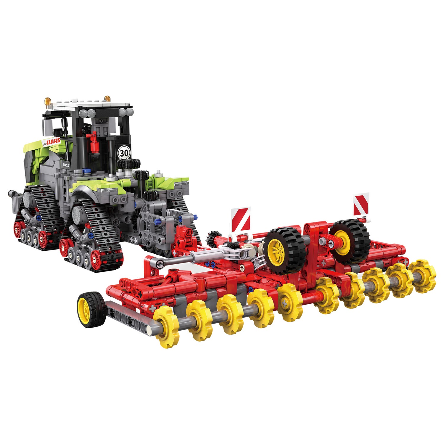 CaDA CLAAS XERION 5000 TRAC TS Tractor - 1336 pcs Farm building Block Set C65012W