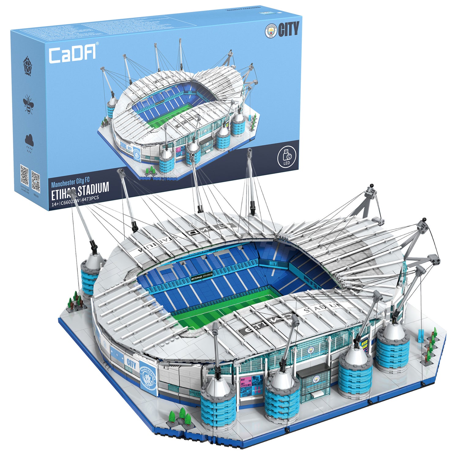 CaDa Manchester City Stadium - 4473 pcs Building block kit C66022W