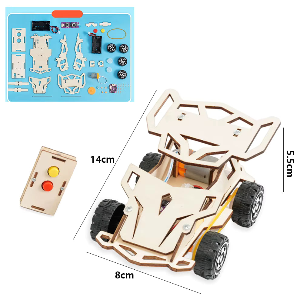 Build you own working remote controlled wooden car Christmas