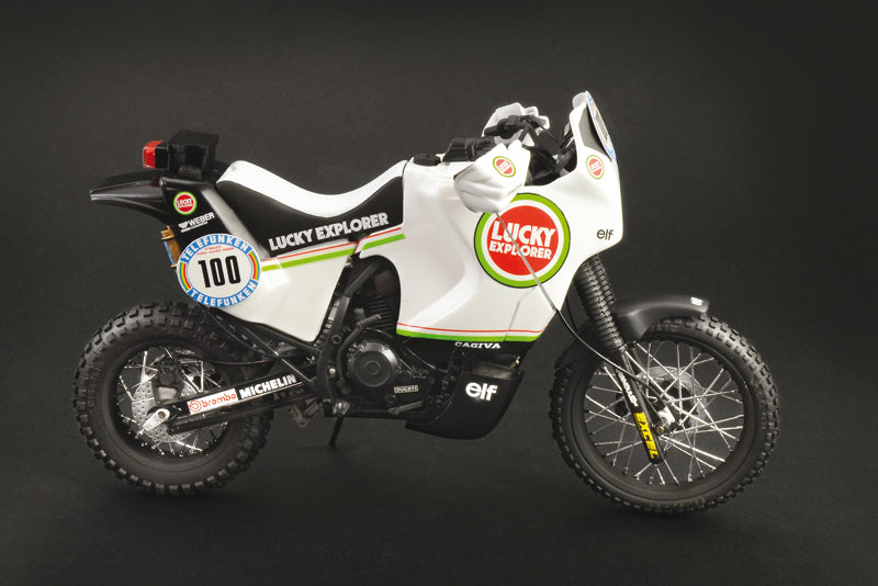 Italeri 1/9 Cagiva Elefant 850 Paris-Dakar 1987 Motorbike Scale Model Kit 4643