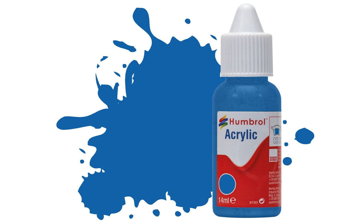 HUMBROL Acrylic Dropper Bottle Model Paint 14ml ALL COLOURS Matt Gloss Satin Airfix