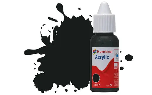 HUMBROL Acrylic Dropper Bottle Model Paint 14ml ALL COLOURS Matt Gloss Satin Airfix