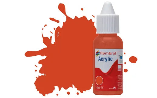 HUMBROL Acrylic Dropper Bottle Model Paint 14ml ALL COLOURS Matt Gloss Satin Airfix