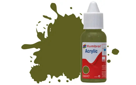 HUMBROL Acrylic Dropper Bottle Model Paint 14ml ALL COLOURS Matt Gloss Satin Airfix