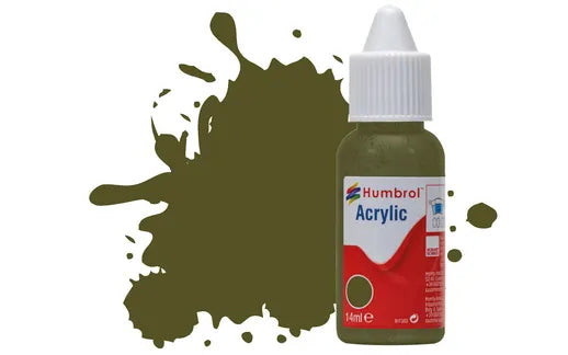 HUMBROL Acrylic Dropper Bottle Model Paint 14ml ALL COLOURS Matt Gloss Satin Airfix