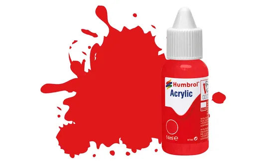 HUMBROL Acrylic Dropper Bottle Model Paint 14ml ALL COLOURS Matt Gloss Satin Airfix