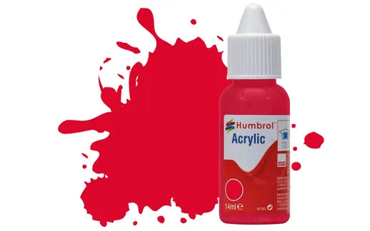 HUMBROL Acrylic Dropper Bottle Model Paint 14ml ALL COLOURS Matt Gloss Satin Airfix