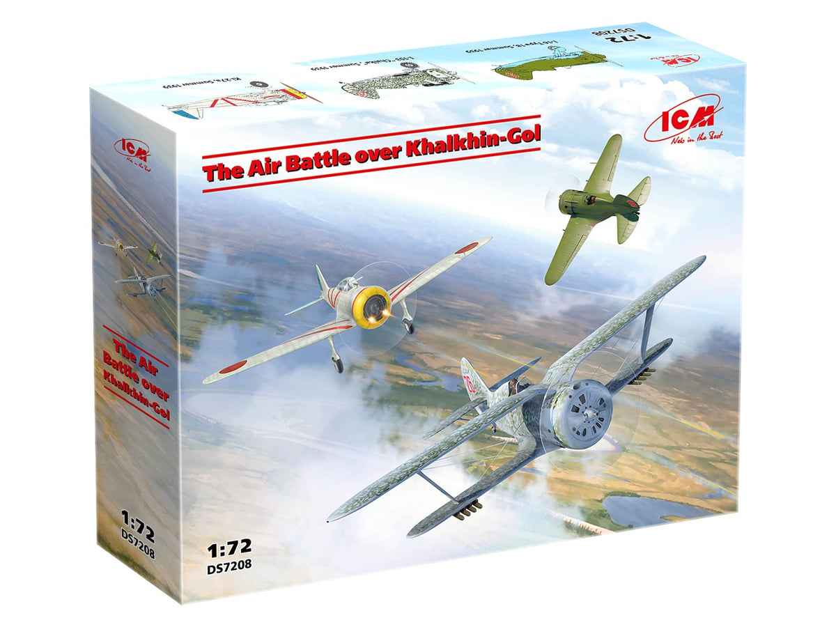 ICM 1/72 ‘Air Battle Over Khalkhin-Gol’ I-16 Type 18 / I-153 Chaika / Ki-27a (Set of 3 Aircraft)