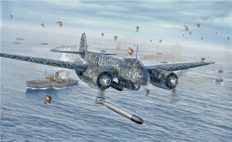 Italeri 1/72 Junkers Ju 88 A-17 Torpedo Bomber Scale Model Kit 1489