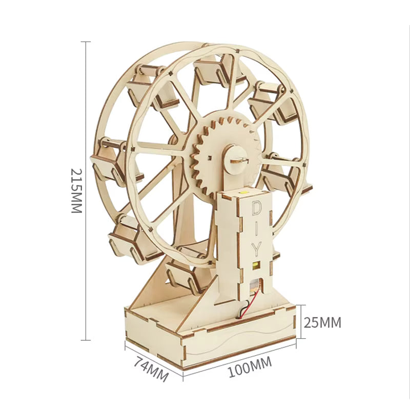 Build you own working wooden Ferris wheel Christmas