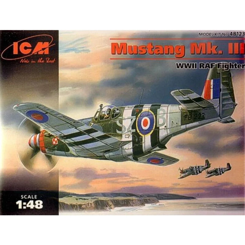 ICM 1/48 Mustang Mk.III WWII RAF Fighter Plane Scale Model Kit