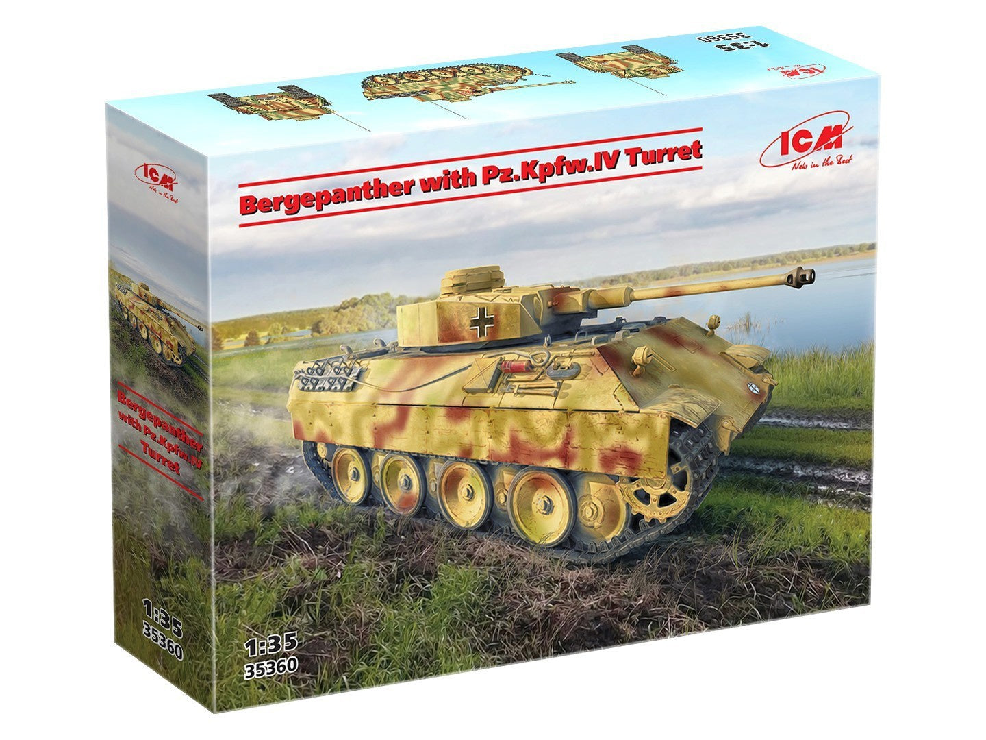 ICM 1/35 Tank Bergepanther with Pz.Kpfw.IV Turret ICM35360