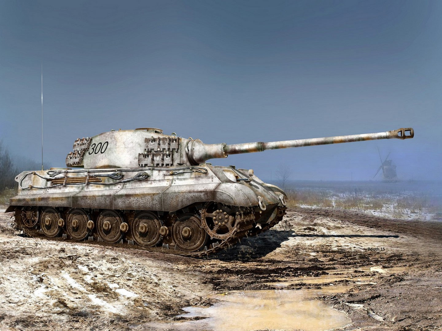 ICM 1/35 Pz.Kpfw.VI Ausf.B Konigstiger 1:35 Military Tank Model Kit 35363