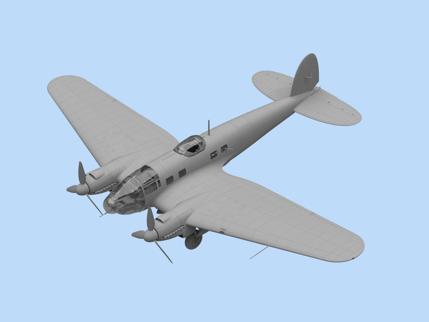 ICM 1/48 He 111H-6 WWII German Bomber Scale Model Kit 48262