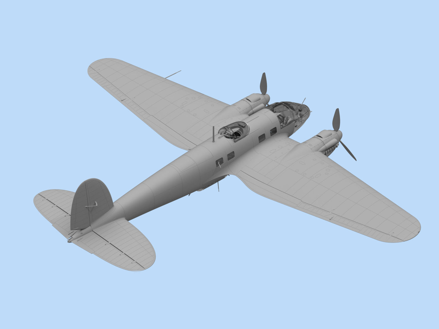 ICM 1/48 He 111H-6 WWII German Bomber Scale Model Kit 48262