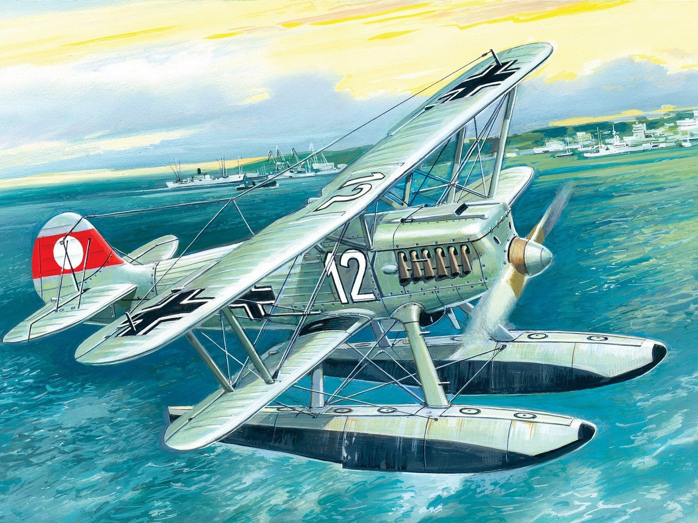 ICM 1/72 Heinkel He 51B-2, German Floatplane Fighter ICM72192