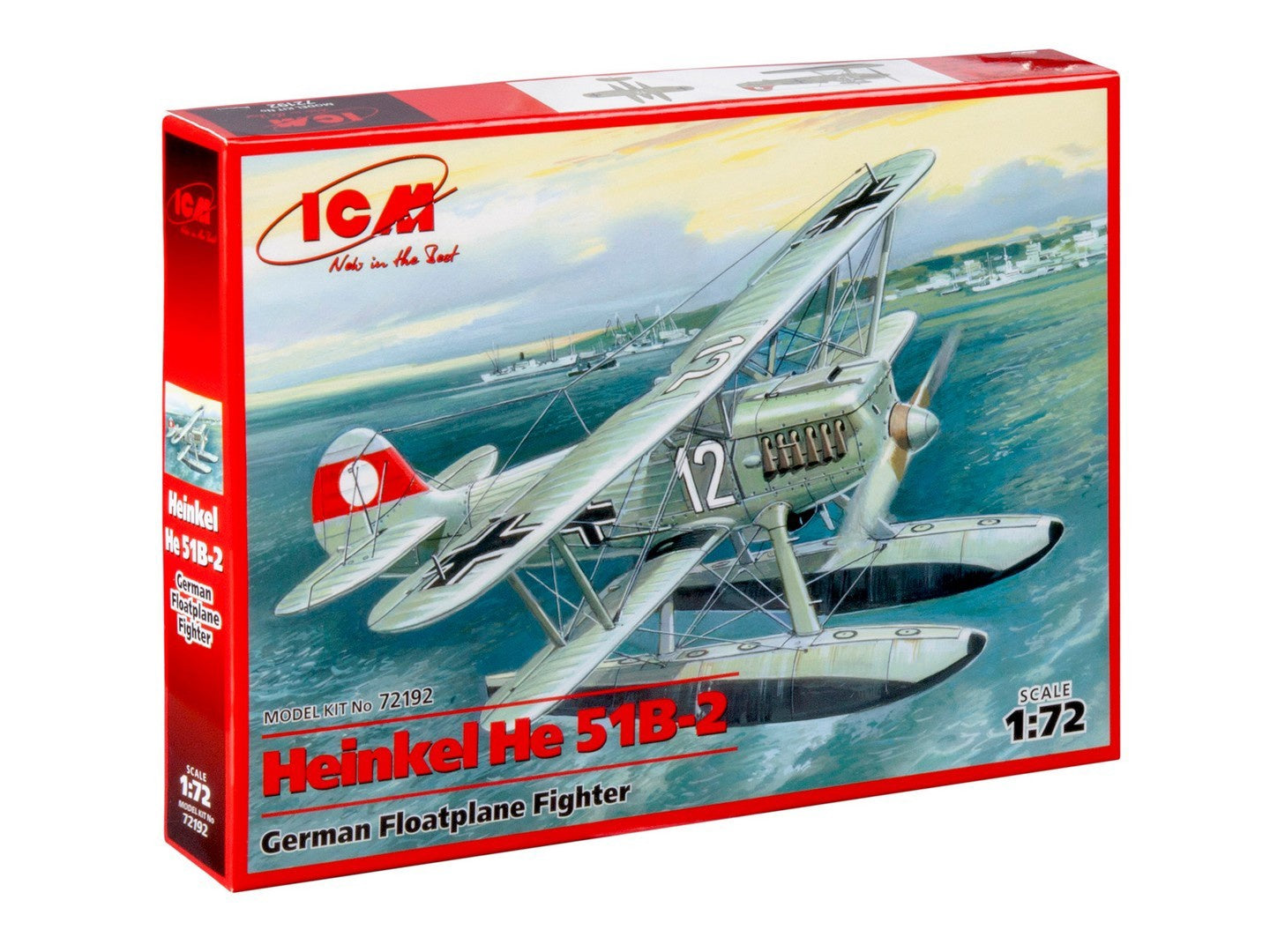 ICM 1/72 Heinkel He 51B-2, German Floatplane Fighter ICM72192