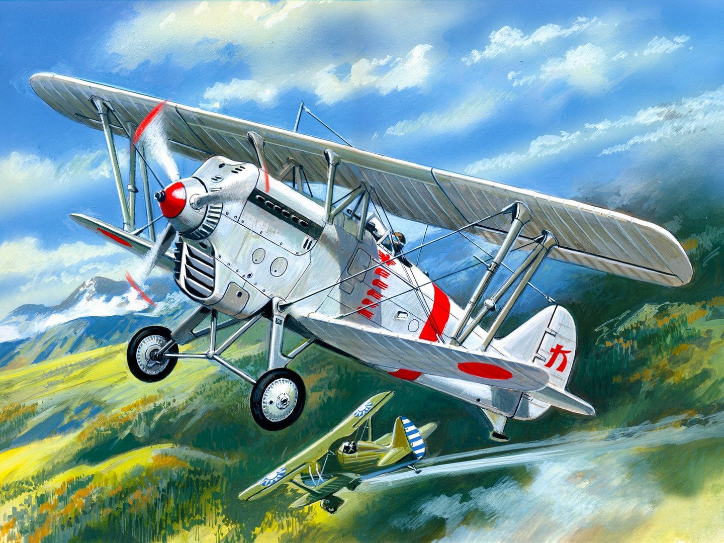 ICM 1/72 Ki-10-II, Japan Army Biplane Fighter ICM72311