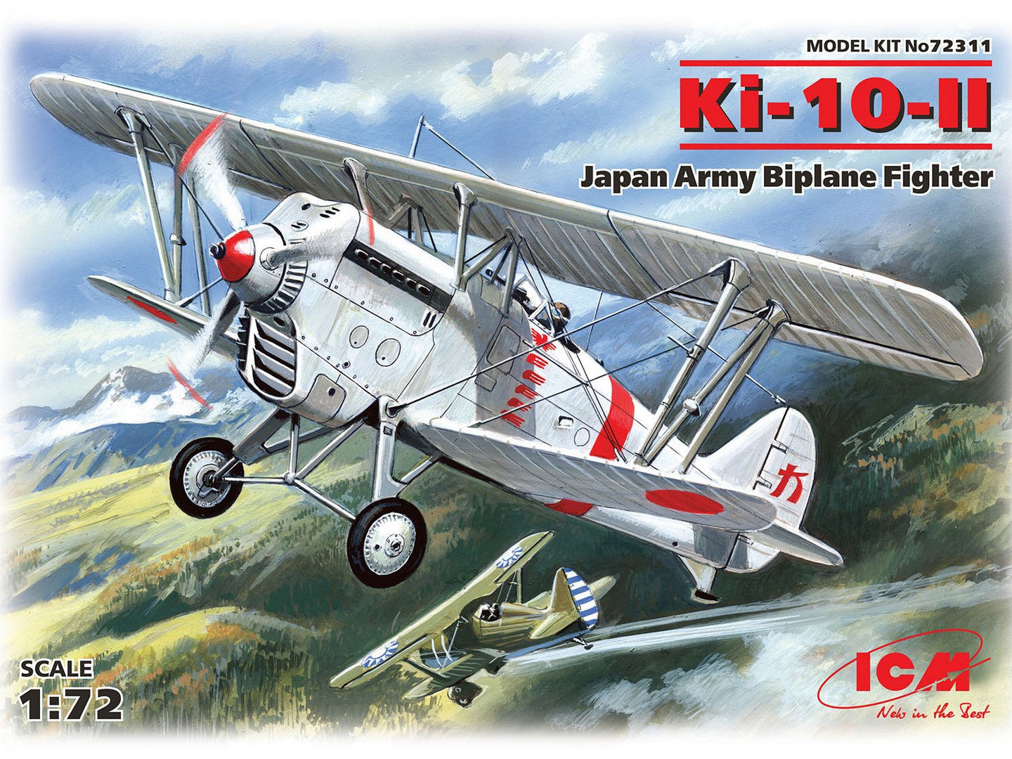 ICM 1/72 Ki-10-II, Japan Army Biplane Fighter ICM72311