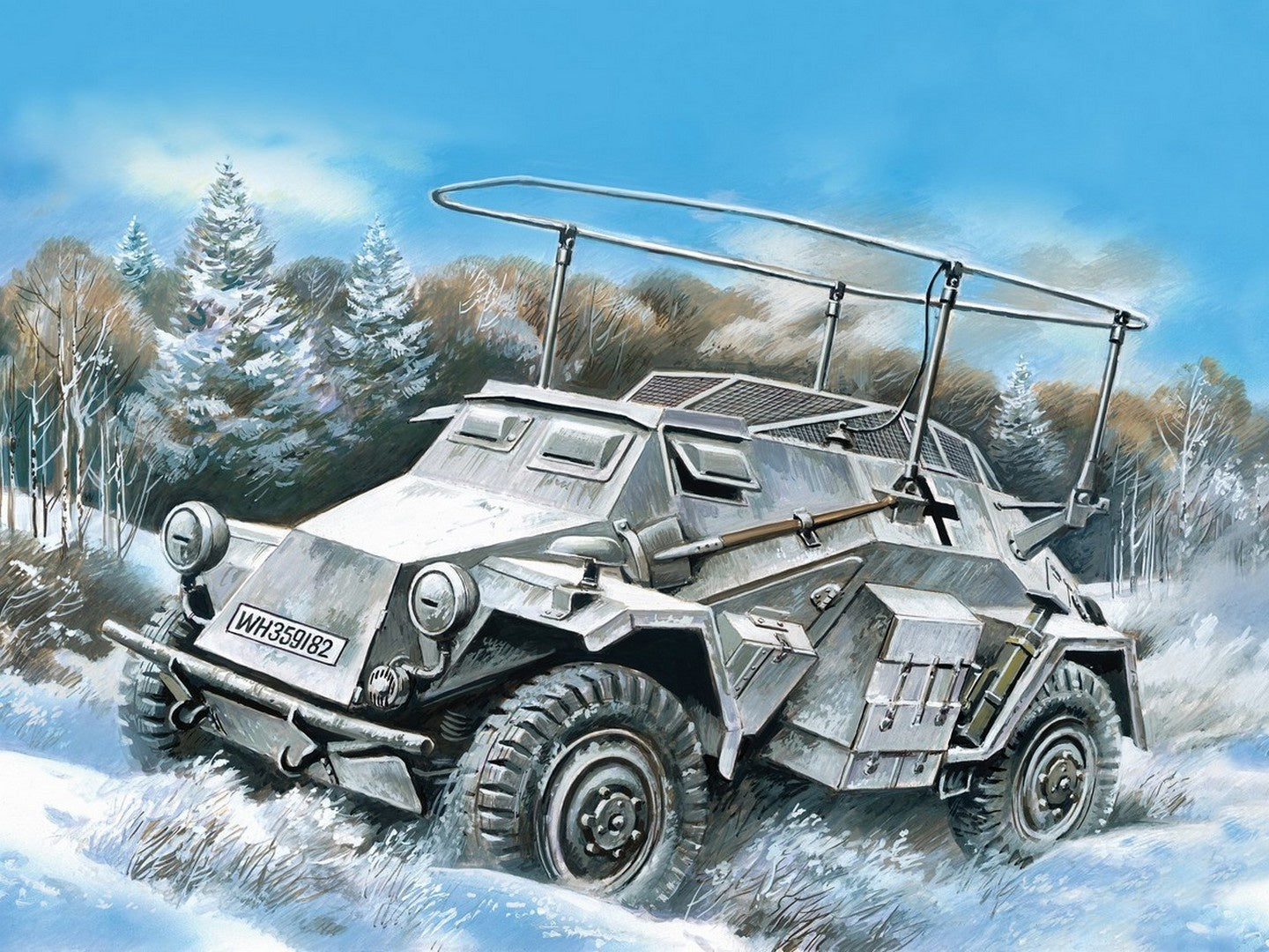 ICM 1/72 Sd.Kfz.261 German Radio Communication Vehicle ICM72441