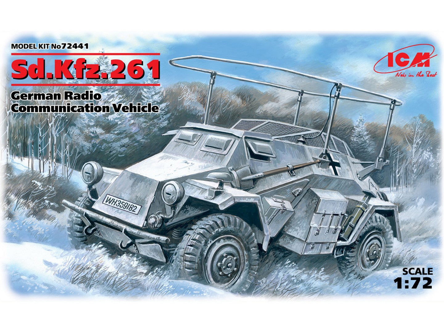 ICM 1/72 Sd.Kfz.261 German Radio Communication Vehicle ICM72441