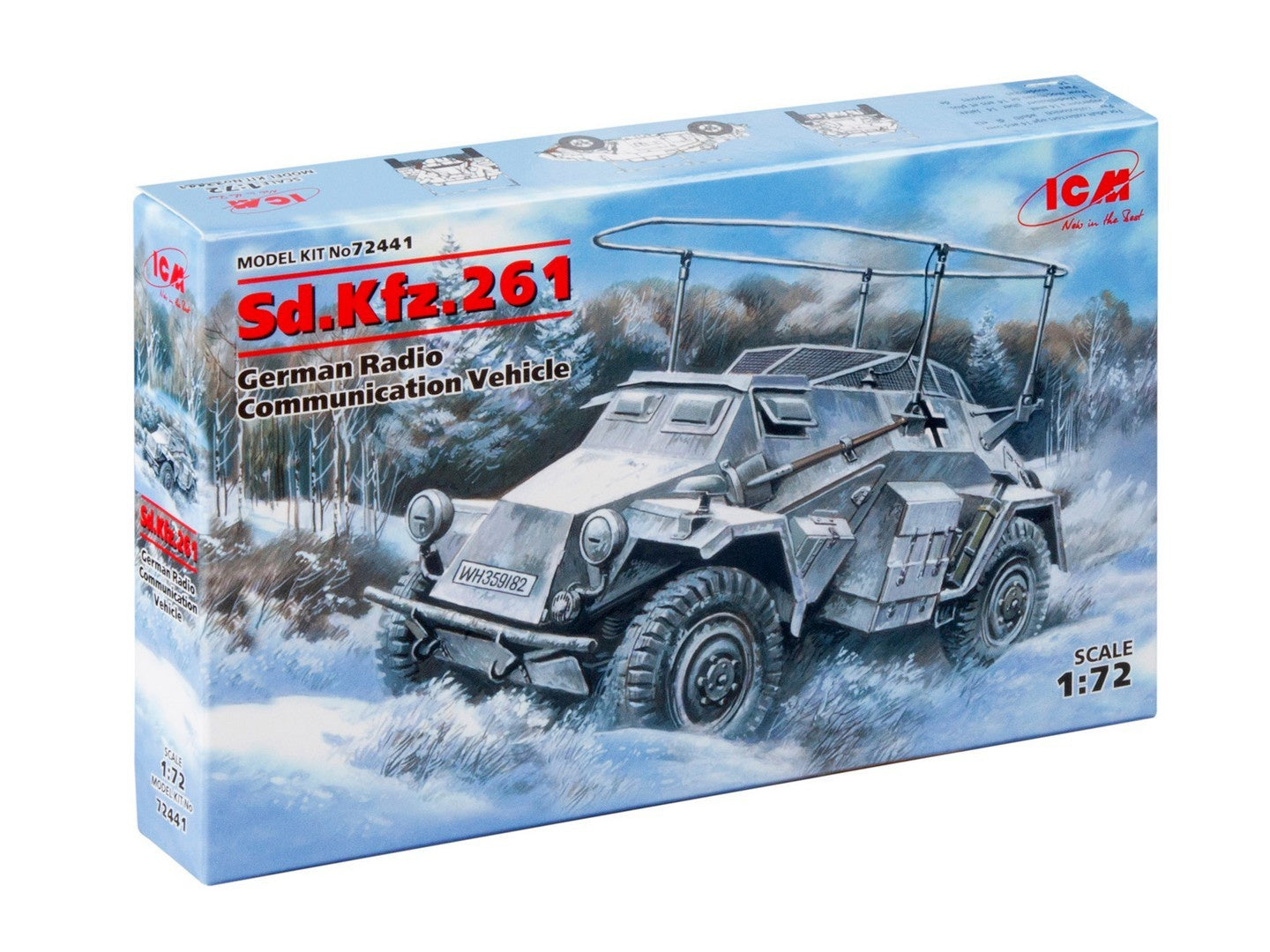 ICM 1/72 Sd.Kfz.261 German Radio Communication Vehicle ICM72441